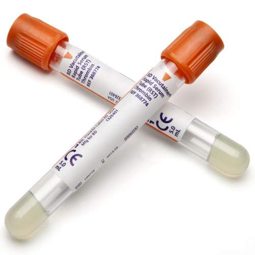 Пробирки для ускоренного получения сыворотки с тромбином и гелем BD Vacutainer® Rapid Serum Tube(RST)