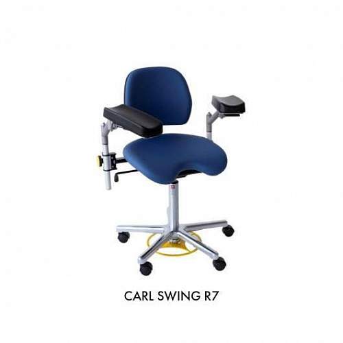 Операционное кресло с ножным управлением Rini Carl Swing /Spring 